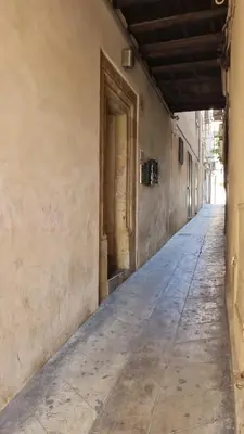 an empty alley in an old building at Giardino Moreno in Palermo