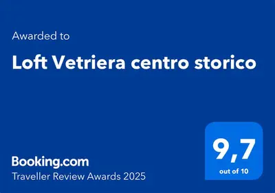 a blue sign with the words loct vittoria centre stato at Loft Vetriera in Palermo