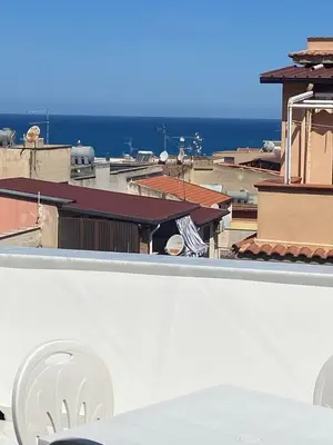 a view of a city from the roof of a building at Casa vacanza solemare in Balestrate