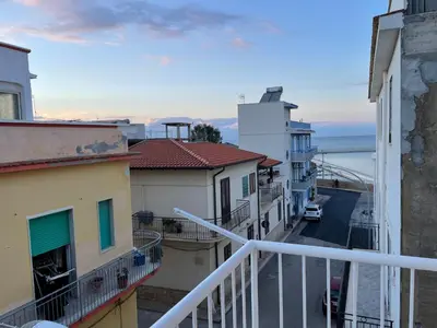 a view from a balcony of some buildings at APPARTAMENTO MAESTRALE in Balestrate