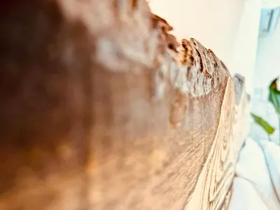 a close up of the side of a wooden book at Centro Storico Palermo Stationsuite N5 WiFi Tutto a Piedi! in Palermo