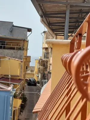 a view from the balcony of a building at Sunshine Apartments in Trappeto