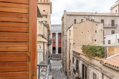 a view of an alley from a building at Casa Valverde in Centro Storico by Wonderful Italy in Palermo
