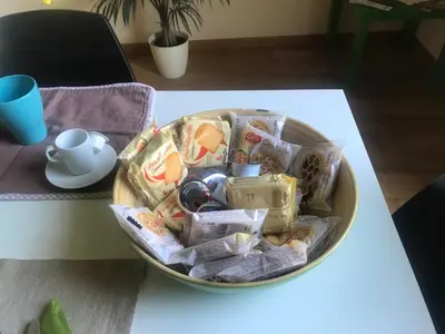 a bowl of food sitting on a table at La Fabbrica del Viceré in Palermo