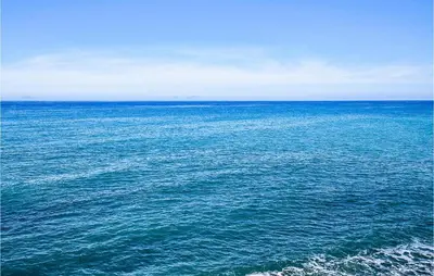 an ocean view of the ocean from a ship at 2 Bedroom Awesome Apartment In Trappeto in Trappeto