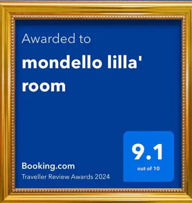 a picture frame with a picture of a room at Lilla' House Center Palermo in Palermo
