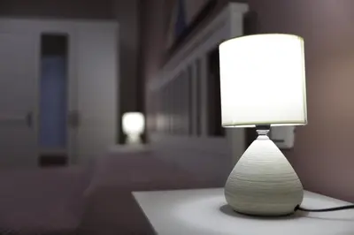 a lamp sitting on top of a table at Casa di Paola in Palermo