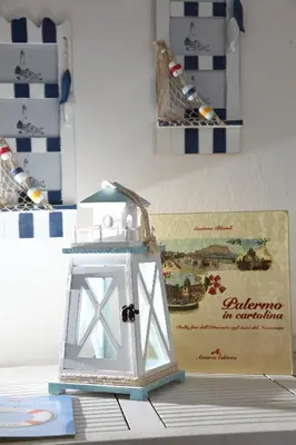a small lantern sitting on top of a table at Vacanze Palermitane in Palermo