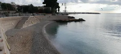 a view of a body of water with a beach at Casa Vacanze Deianira in Santa Flavia