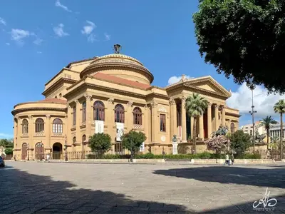 a large building with a dome on top of it at Don Armando al Massimo in Palermo