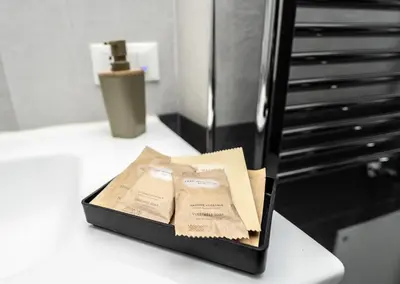 a box of krispy kreme at Modern House Orleans in Palermo