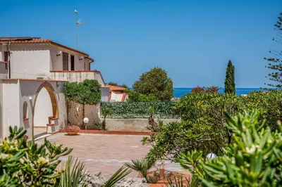 a villa with a view of the ocean at Villa Spada con ampi spazi esterni in San Vito lo Capo