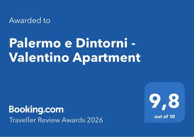 a sign that reads palmermo durham valentine appointment at Palermo e Dintorni - Valentino Apartment in Palermo