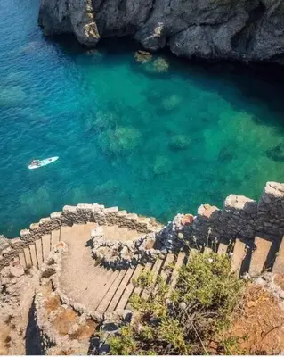 an aerial view of a body of water at Il Tramonto - BALESTRATE in Balestrate