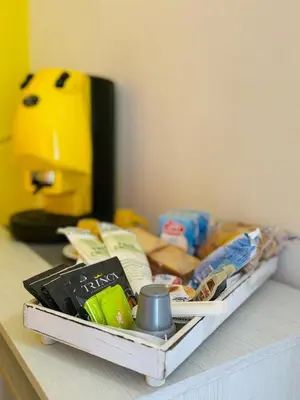 a tray on a counter with food on it at Sirio rooms and apartments in Carini