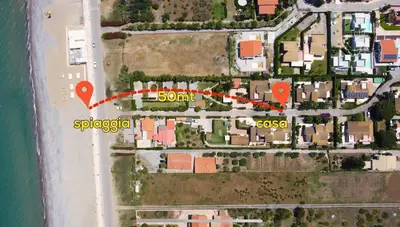 a map of the location of the proposed subdivision at VillaThomas in Campofelice di Roccella