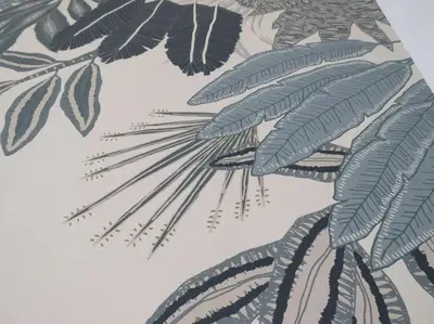 a drawing of a plant with leaves on a wall at Relax nel verde- GioDaPi Palm in Palermo