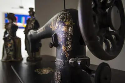 a close up of a black faucet on a counter at Pane Amore e Marmellata in Palermo