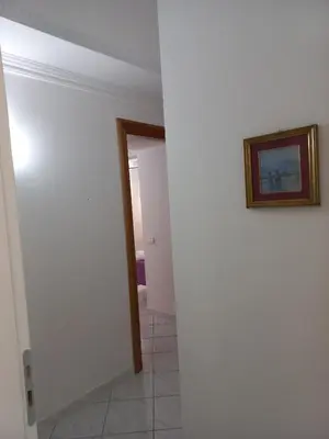 a room with a picture on the wall and a hallway at Al Palazzo Del Principe al Massimo in Palermo