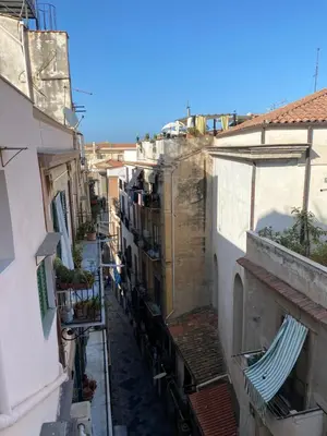 an overhead view of an alley between two buildings at Molinari Palermo in Palermo