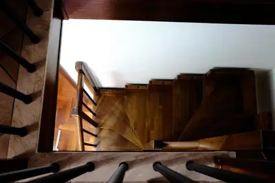an overhead view of a stairwell in a building at Maison al Massimo - City Center Full Apartment in Palermo