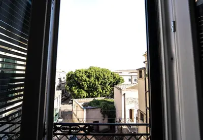 a view from a window of a city at Maison d'art Orleans in Palermo