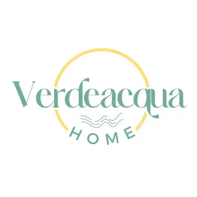a logo for a nursing home with a wave at Verdeacqua Home in Castellammare del Golfo