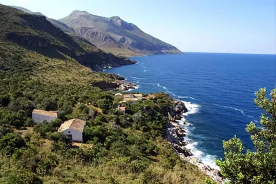 a view of the amalfi coast at Casa il Sole Casevacanze Ferienwohnung Daniele Furco in Castellammare del Golfo
