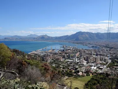 a view of a city and a body of water at Holiday Home Maya's Home Palermo by Interhome in Palermo