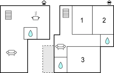a block diagram of the block diagram of a house at Amazing Home In Balestrate With Wifi in Balestrate