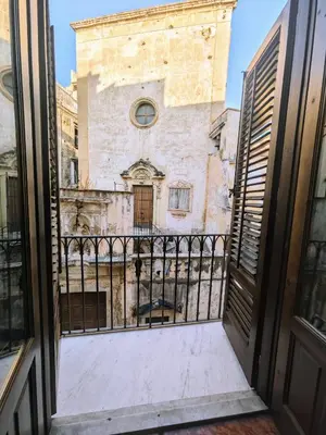 a view from a window of a building at Daniel's Winter in Palermo