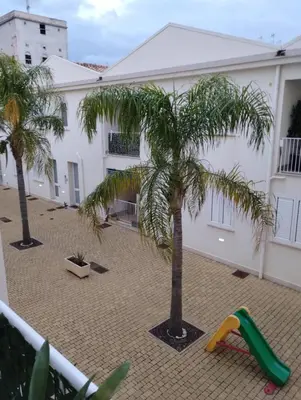 a playground with a palm tree and a slide at Residence Spiaggia Centro - Aria Condizionata Wi-Fi&SelfCheck-In - Sole&Mare Home in Balestrate