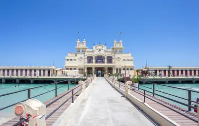 a building on a pier next to the water at Stunning Apartment In Palermo With Wifi in Palermo