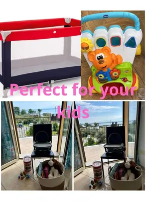 a collage of pictures of a table with a basket of balls at Casa Yasmine in Santa Flavia