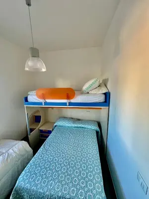 a small room with two bunk beds and a mattress at Villa Donna Toni in Carini