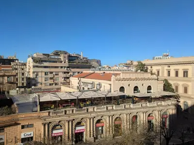 a view of a building in a city at Apartament and suite cavour 106 in Palermo
