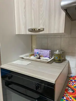 a kitchen counter with a tray of food on it at Alle spalle della cattedrale in Palermo