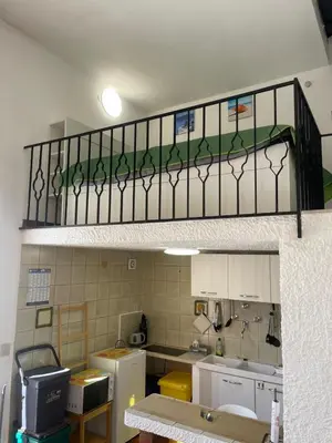 a room with a kitchen with a kitchenasteryasteryasteryasteryasteryasteryasteryastery at nanzi u mare in San Vito lo Capo
