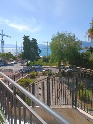 a view from a balcony of a parking lot at Case Nereidi 1 in Porticello