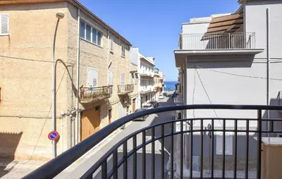 a view of a street from a balcony at 5 Bedroom Stunning Apartment In Trappeto in Trappeto
