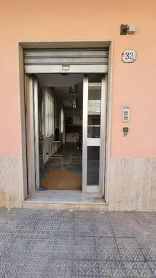 an entrance to a building with a door open at Il Loft di Godrano in Godrano