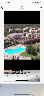 a screenshot of a screen with a picture of a resort at Residenza Uliveto in Monreale