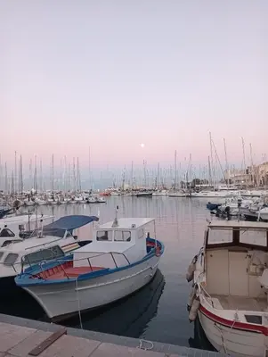 a group of boats are docked in a marina at Casa Porta Nuova 1989 in Palermo