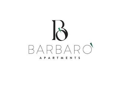a logo for a restaurant with a letter barmaarmaarma apartments at Barbarò Apartments in Palermo