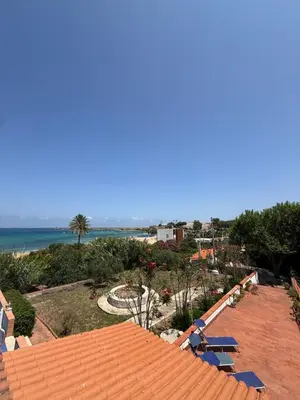 a view of the beach from the roof of a resort at Magaggiari Beach House in Cinisi