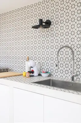 a kitchen counter top with a sink and a sink at Villa Ippolita - Studio with Esclusive Terrace in San Vito lo Capo