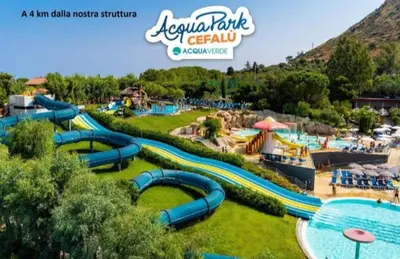a large water park with a water slide at lia&gio' in Campofelice di Roccella