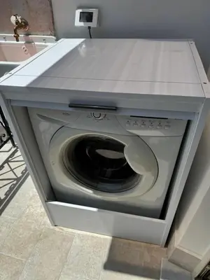 a washer and dryer with its door open at Corte Panormus in Palermo