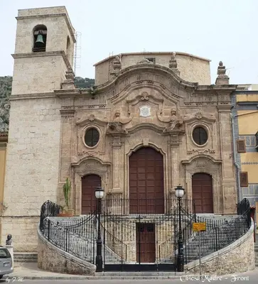 an old stone building with a bell tower at Casa Verdi in Capaci