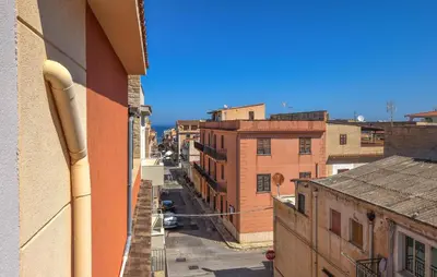 a view of a city street from a building at Amazing Apartment In Trappeto With Wifi in Trappeto